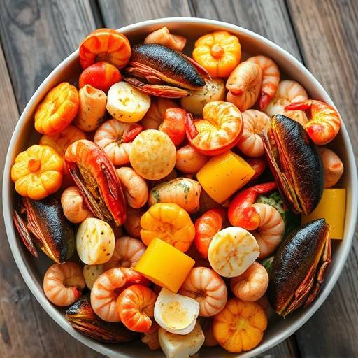 Image of Lowcountry Boil, a traditional Southern seafood feast.